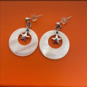 925 sliver sea shell earrings